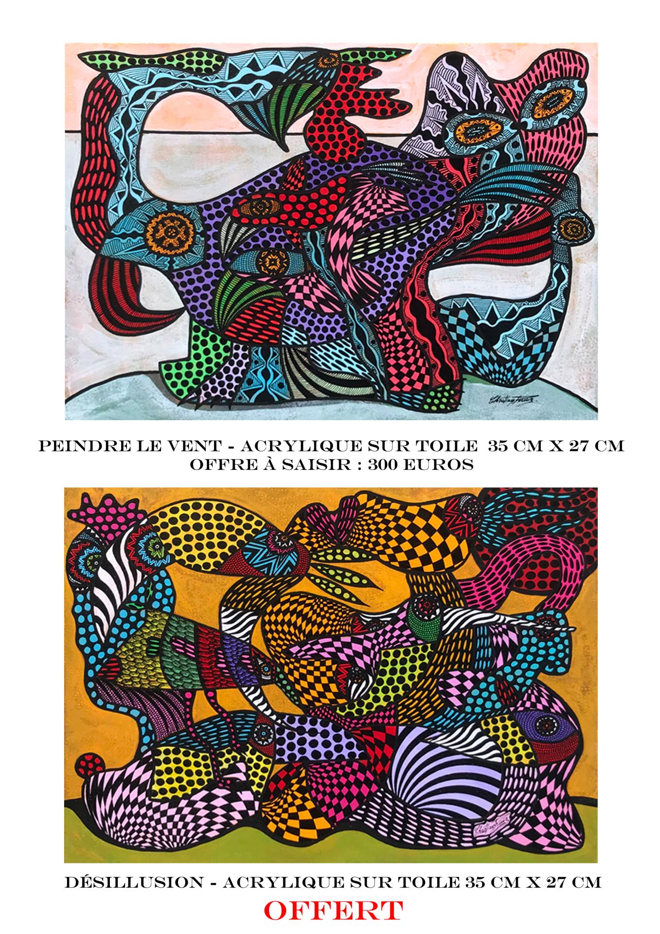 Une toile achete e une toile offerte
